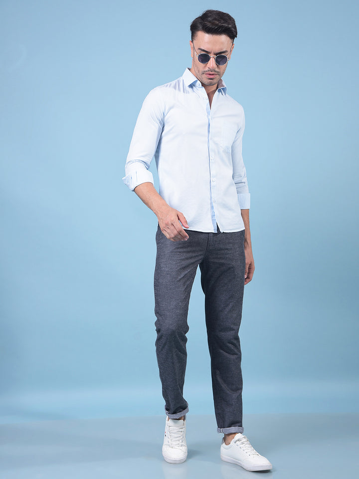 Blue Shirt-Men Shirts-Crimsoune Club