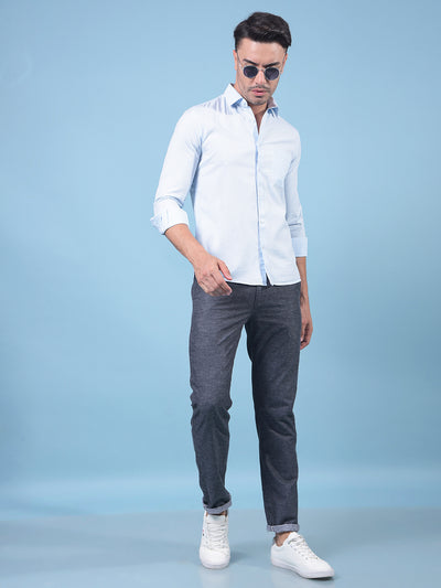 Blue Shirt-Men Shirts-Crimsoune Club
