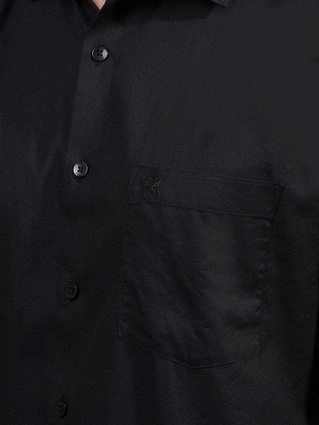 Black Modal Shirt-Men Shirts-Crimsoune Club