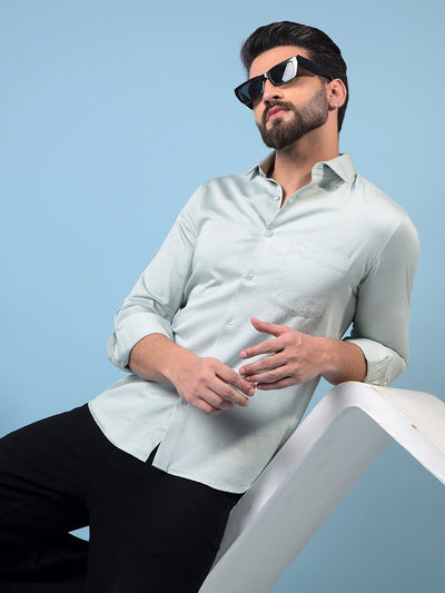 Men's Green Shirt-Men Shirts-Crimsoune Club