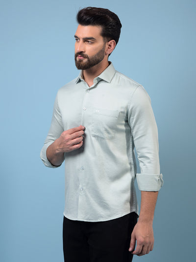 Men's Green Shirt-Men Shirts-Crimsoune Club