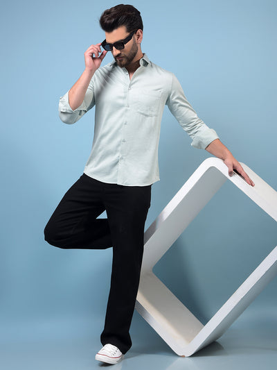 Men's Green Shirt-Men Shirts-Crimsoune Club