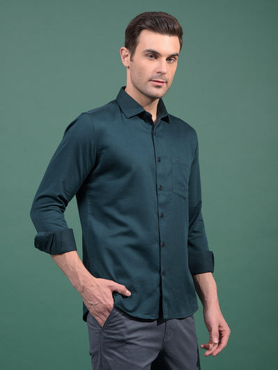Green Shirt-Men Shirts-Crimsoune Club