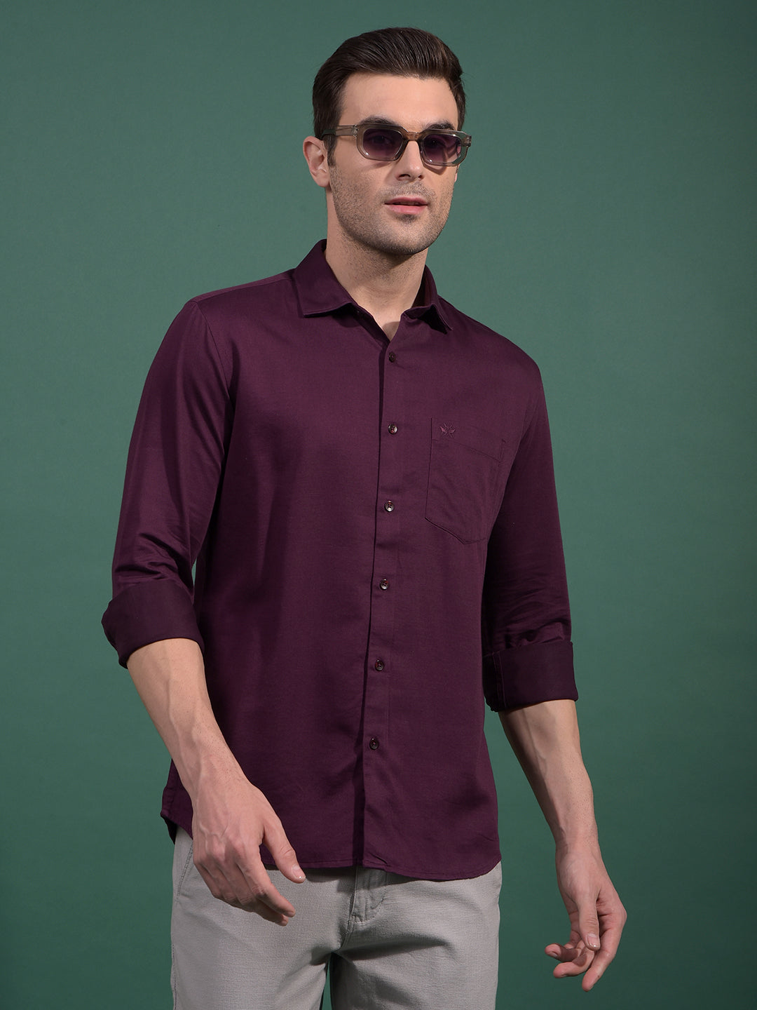 Maroon Shirt-Men Shirts-Crimsoune Club