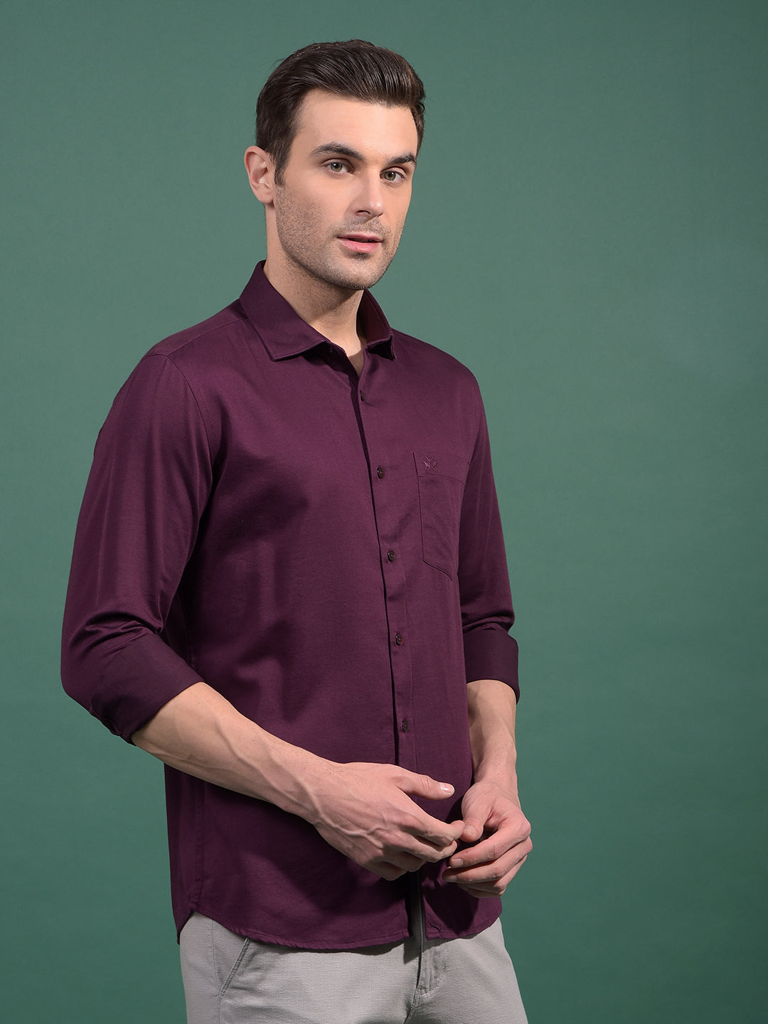 Maroon Shirt-Men Shirts-Crimsoune Club