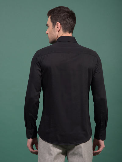 Black Shirt-Men Shirts-Crimsoune Club