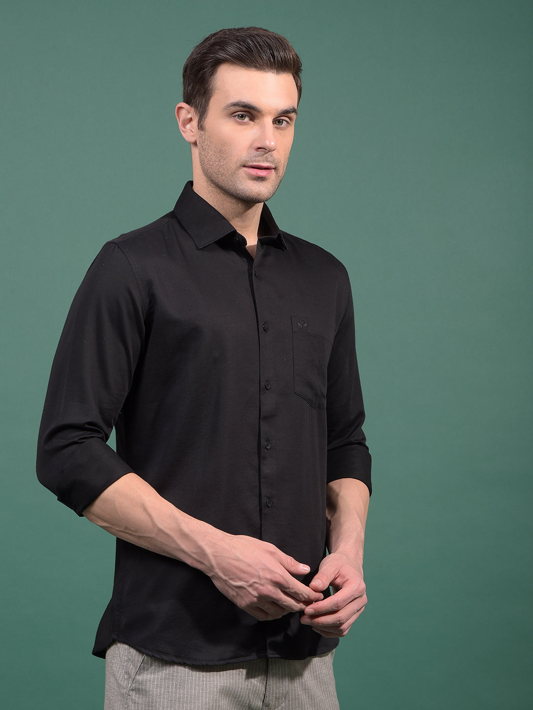 Black Shirt-Men Shirts-Crimsoune Club
