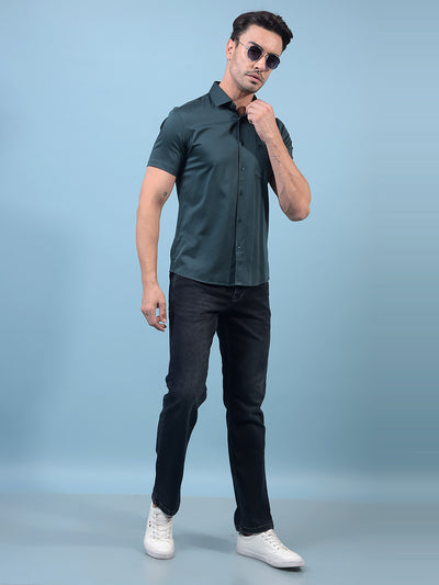 Green Shirt-Men Shirts-Crimsoune Club
