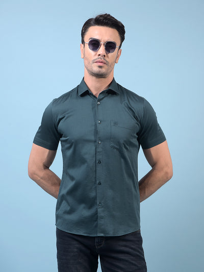 Green Shirt-Men Shirts-Crimsoune Club