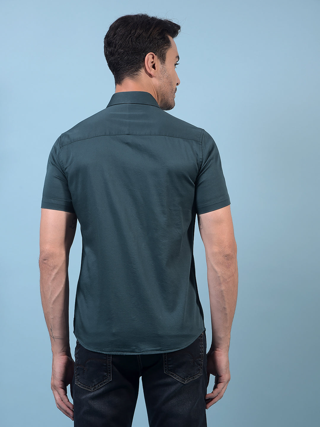 Green Shirt-Men Shirts-Crimsoune Club