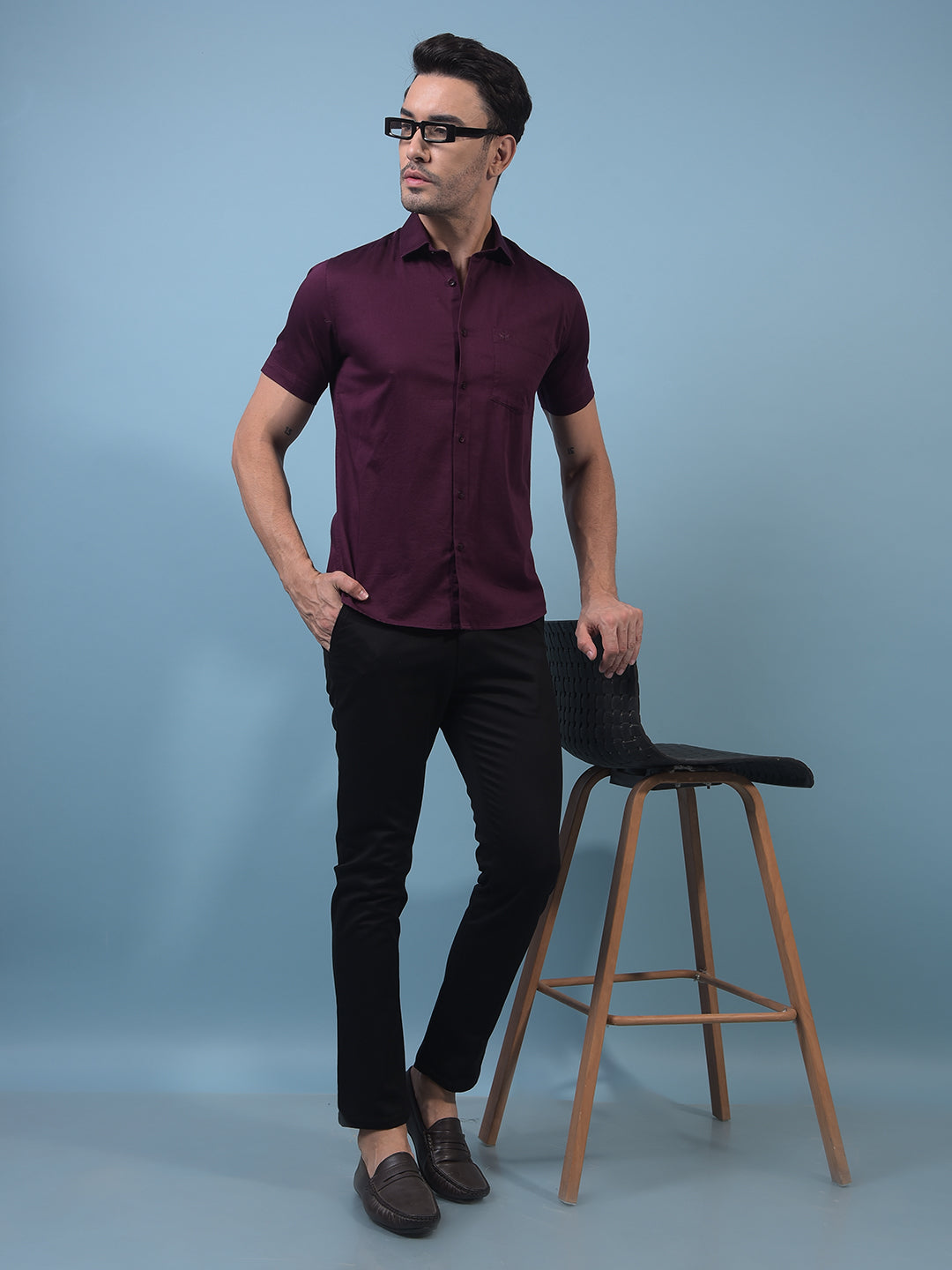 Maroon Shirt-Men Shirts-Crimsoune Club