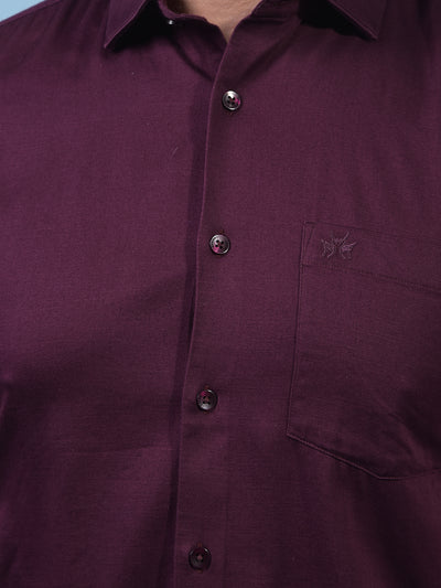 Maroon Shirt-Men Shirts-Crimsoune Club