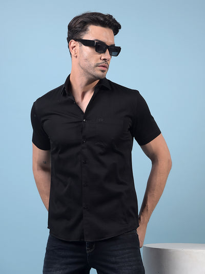 Black Shirt-Men Shirts-Crimsoune Club