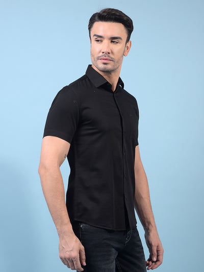 Black Shirt-Men Shirts-Crimsoune Club
