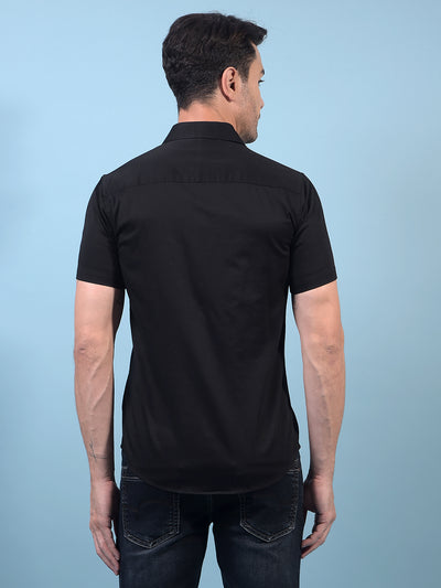 Black Shirt-Men Shirts-Crimsoune Club
