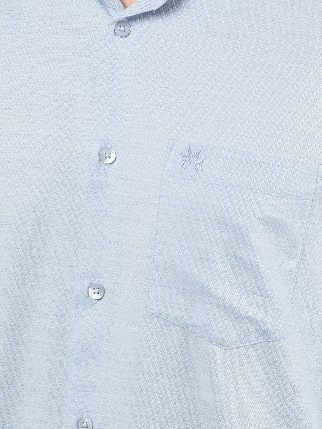 Blue Printed Shirt-Men Shirts-Crimsoune Club