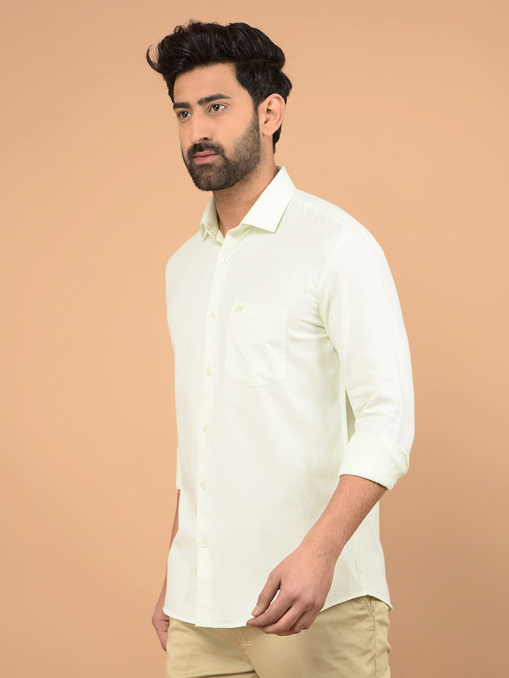 Green Printed Shirt-Men Shirts-Crimsoune Club