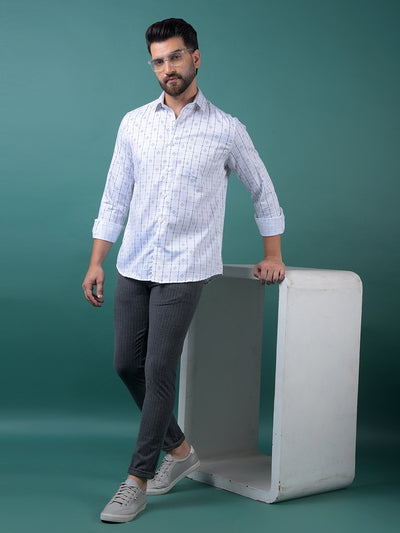 White Printed Shirt-Men Shirts-Crimsoune Club