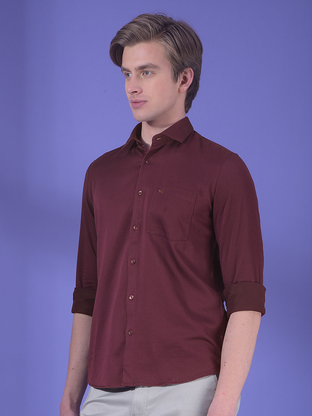 Wisp Lilac Purple Shirt-Men Shirts-Crimsoune Club