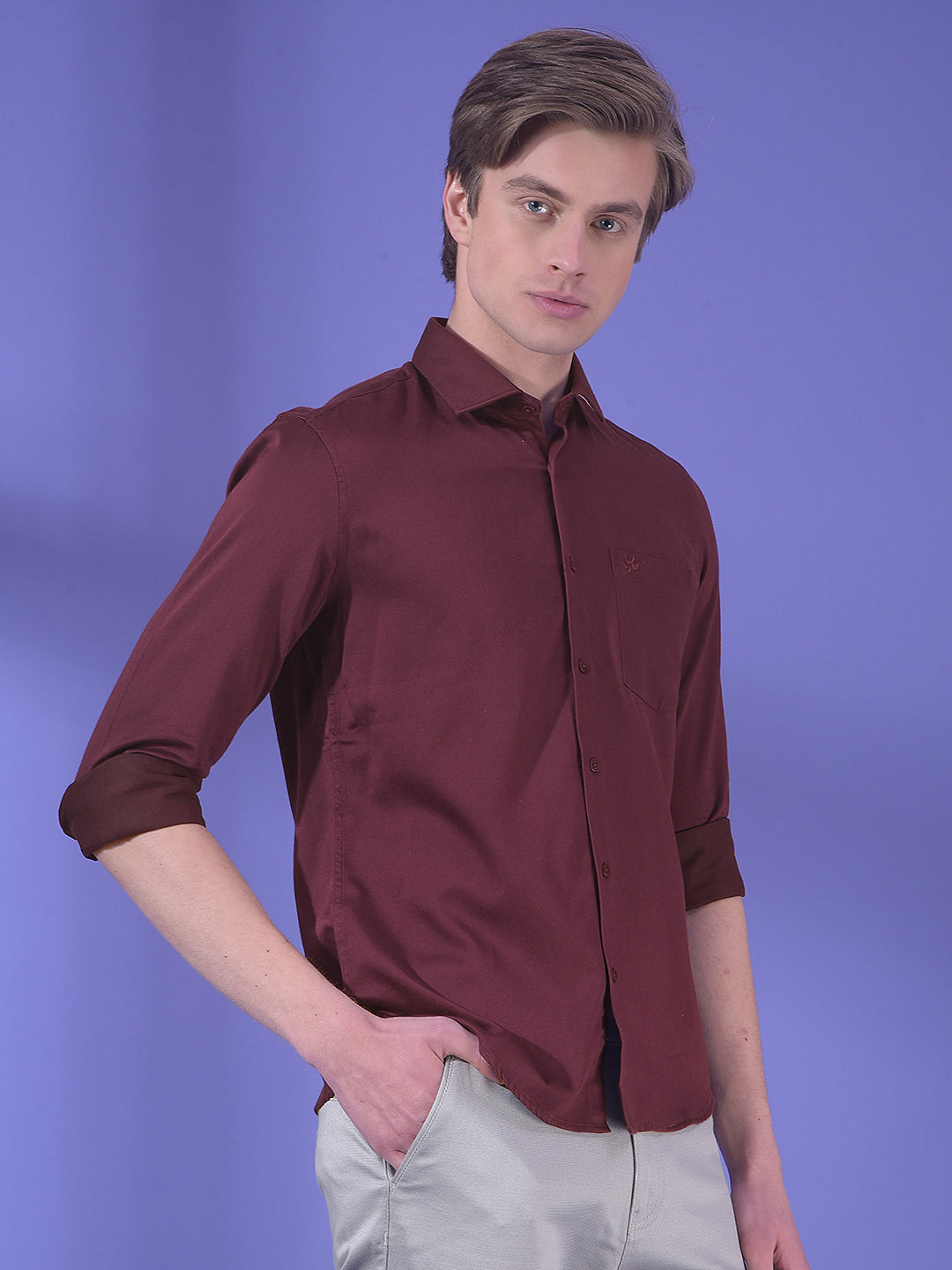Wisp Lilac Purple Shirt-Men Shirts-Crimsoune Club