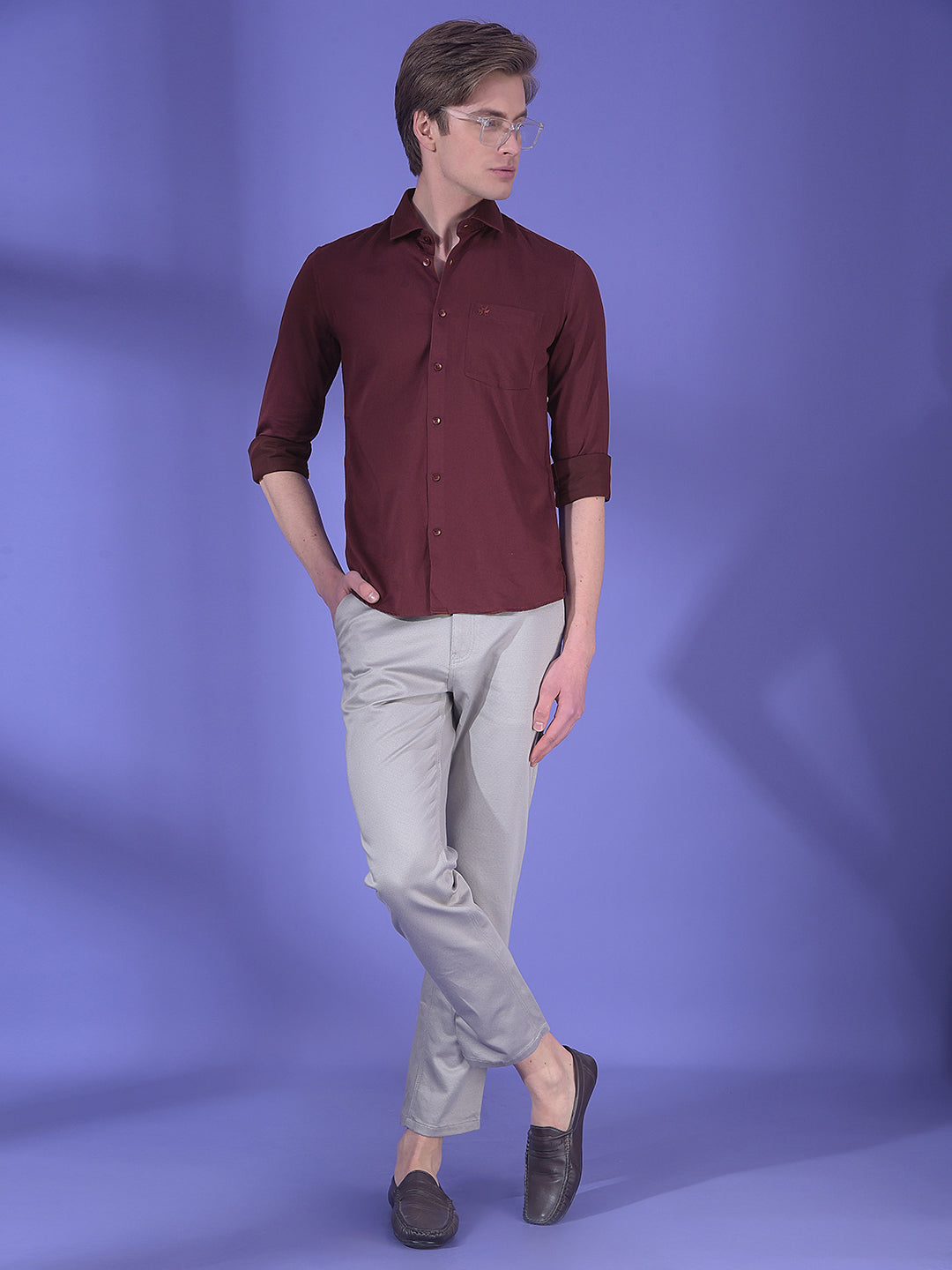 Wisp Lilac Purple Shirt-Men Shirts-Crimsoune Club
