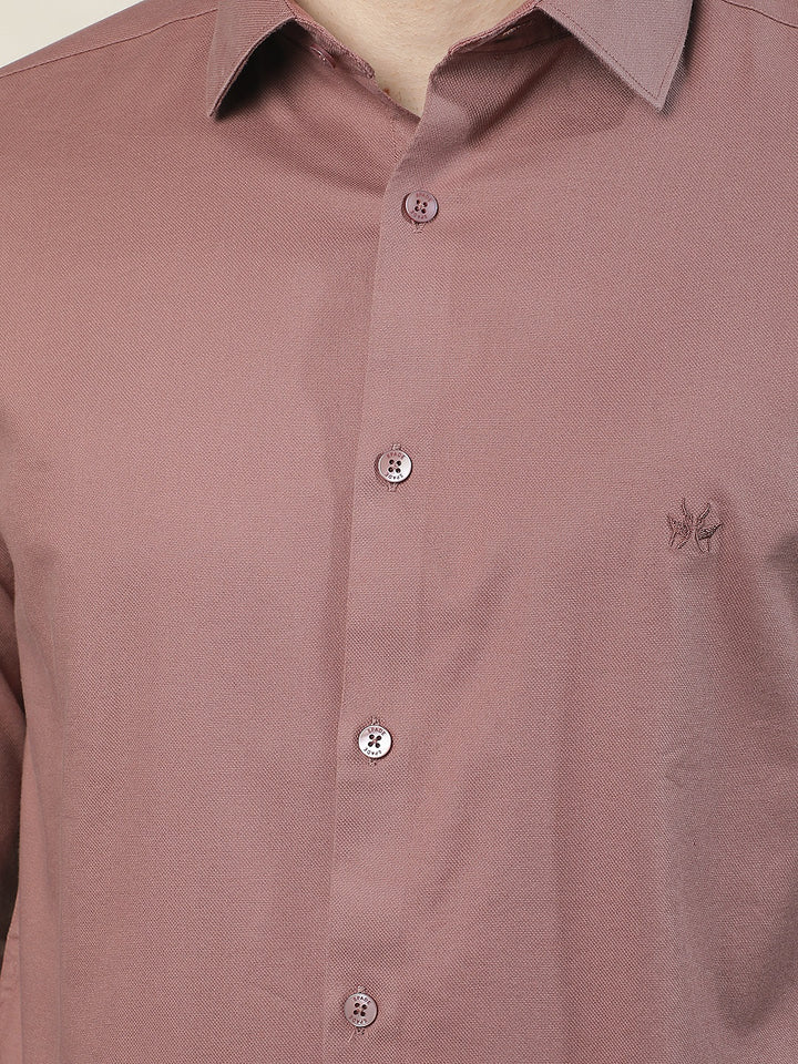 Earth Brown Refined Shirt-Men Shirts-Crimsoune Club