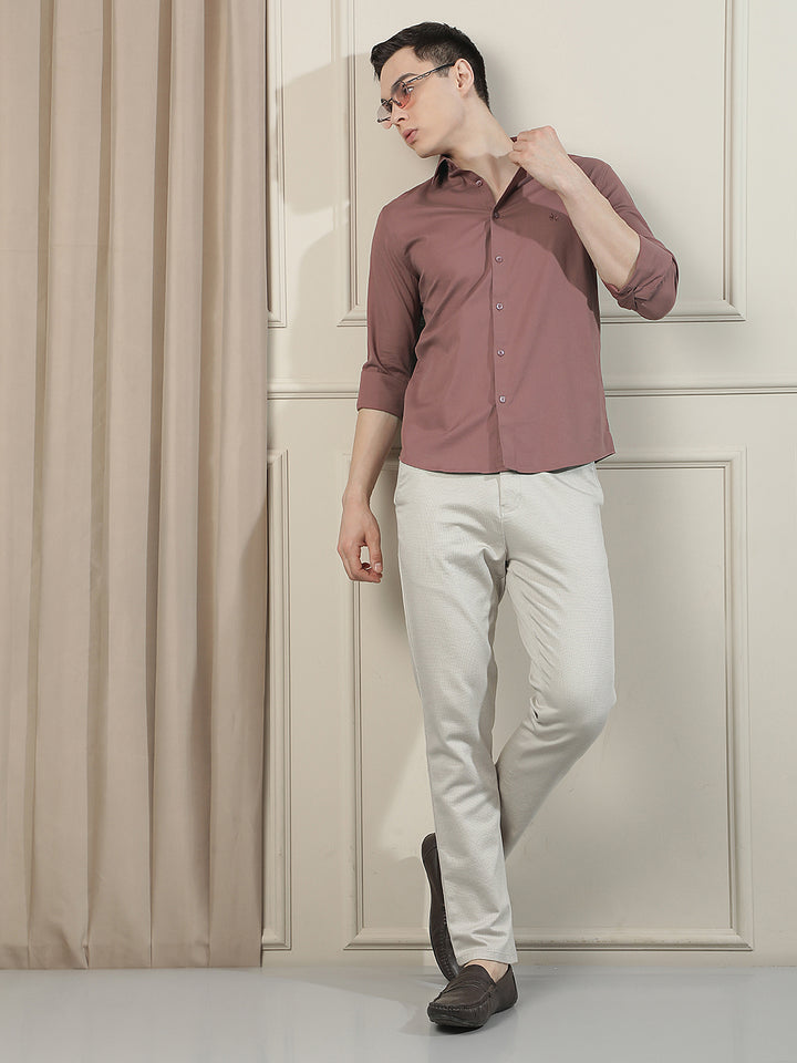 Earth Brown Refined Shirt-Men Shirts-Crimsoune Club