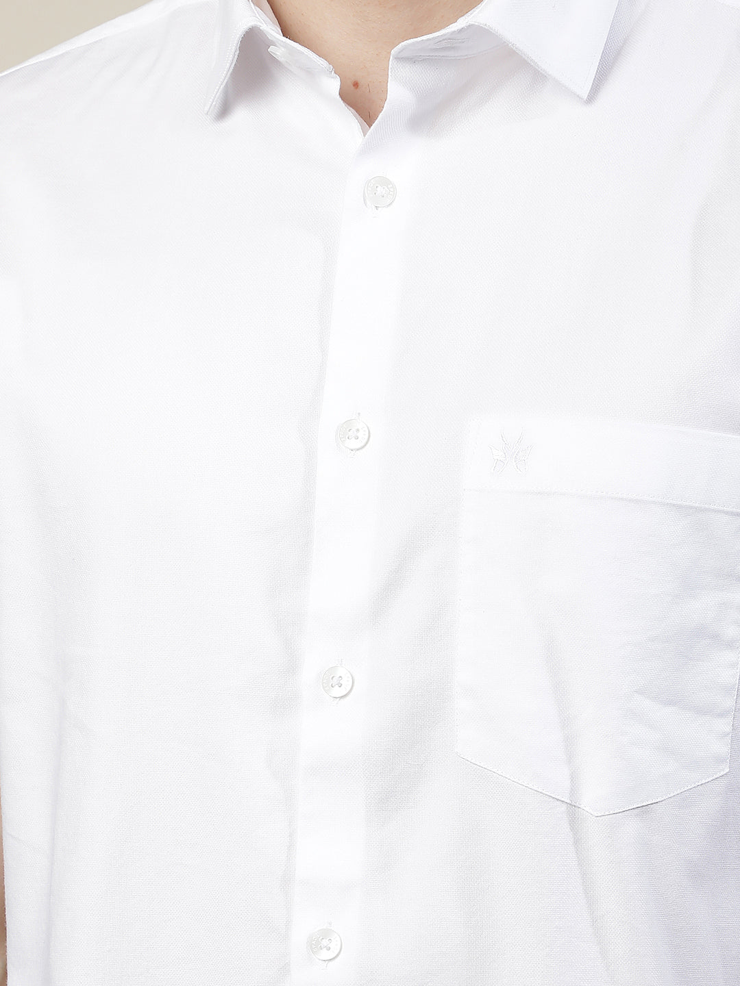 Crisp White Everyday Shirt-Men Shirts-Crimsoune Club