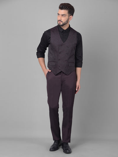 Wine Two-Piece Suit-Men Suits-Crimsoune Club