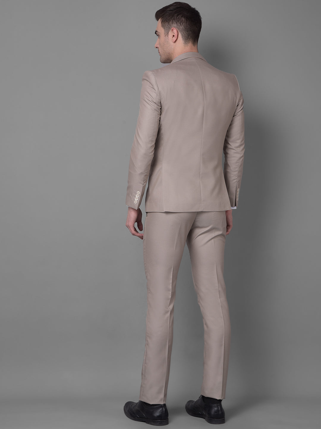 Beige Suit-Men Suits-Crimsoune Club