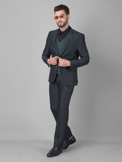 Navy Blue Two-Piece Suit-Men Suits-Crimsoune Club