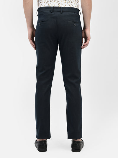 Navy Blue Trousers-Men Trousers-Crimsoune Club