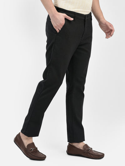 Black Trousers-Men Trousers-Crimsoune Club