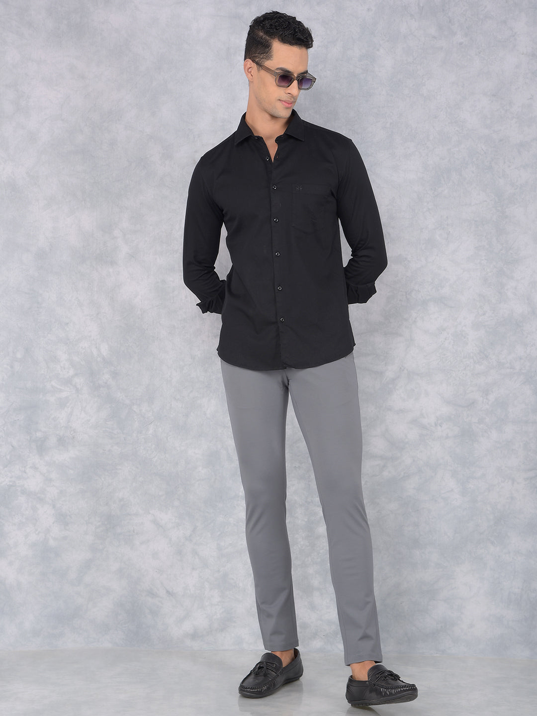 Plain Camel-Tone Trousers-Men Trousers-Crimsoune Club