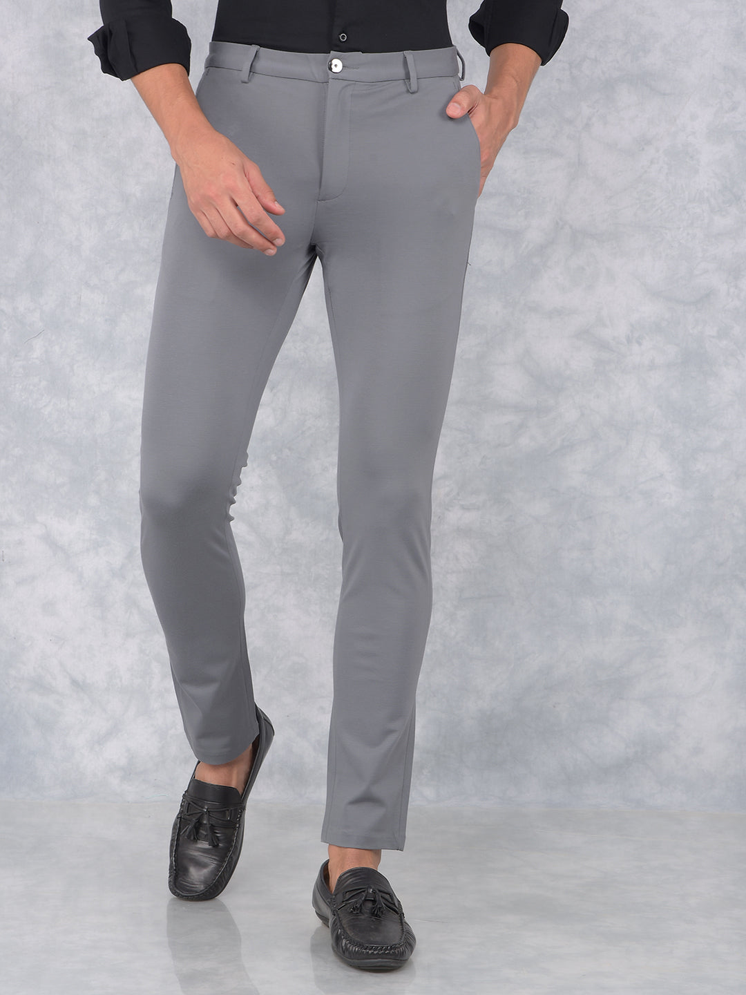 Plain Camel-Tone Trousers-Men Trousers-Crimsoune Club