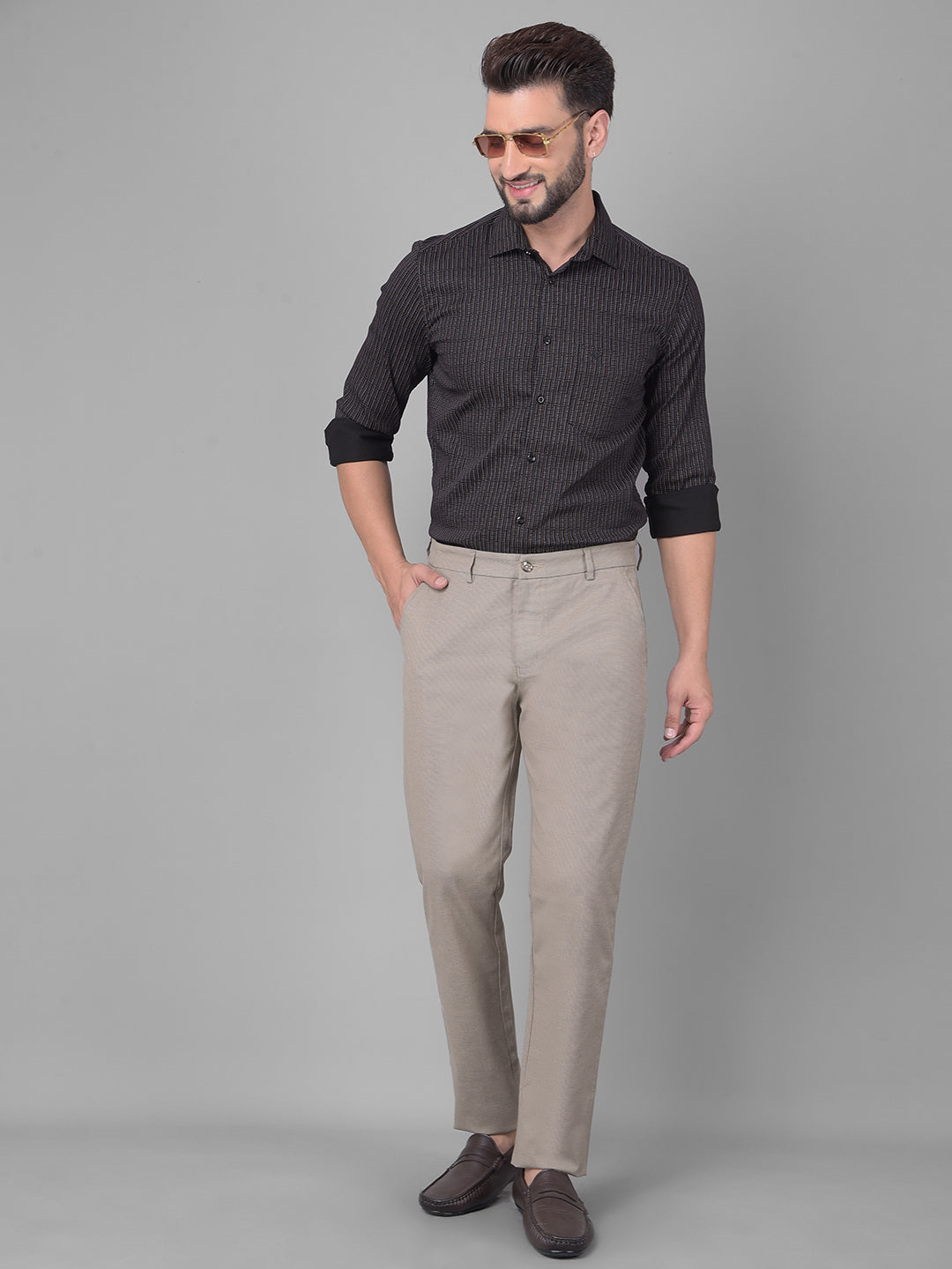 Grey Trousers-Men Trousers-Crimsoune Club