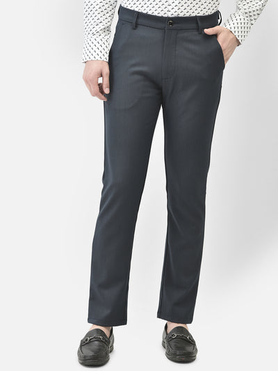 Navy Blue Trousers-Men Trousers-Crimsoune Club