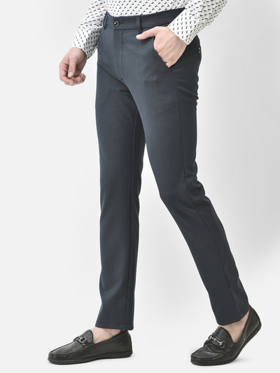 Navy Blue Trousers-Men Trousers-Crimsoune Club