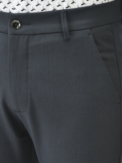 Navy Blue Trousers-Men Trousers-Crimsoune Club