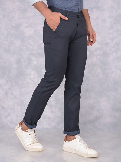 Black Printed Trousers-Men Trousers-Crimsoune Club