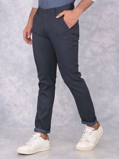 Black Printed Trousers-Men Trousers-Crimsoune Club