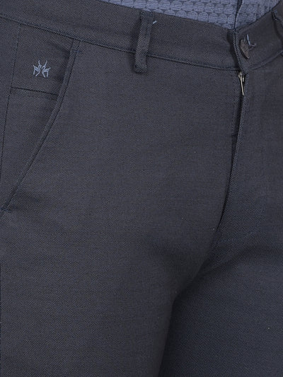 Black Printed Trousers-Men Trousers-Crimsoune Club