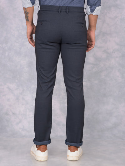 Black Printed Trousers-Men Trousers-Crimsoune Club