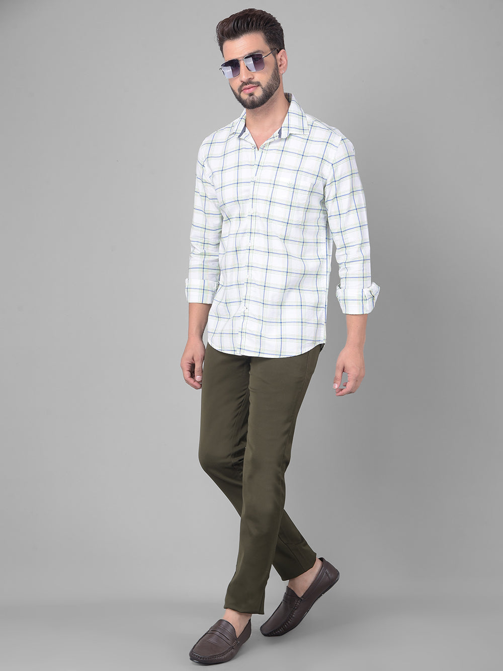 Olive Trousers-Men Trousers-Crimsoune Club