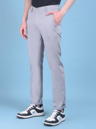 Grey Trousers-Men Trousers-Crimsoune Club