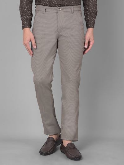 Grey Printed Trousers-Men Trousers-Crimsoune Club