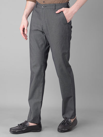 Black Printed Trousers-Men Trousers-Crimsoune Club