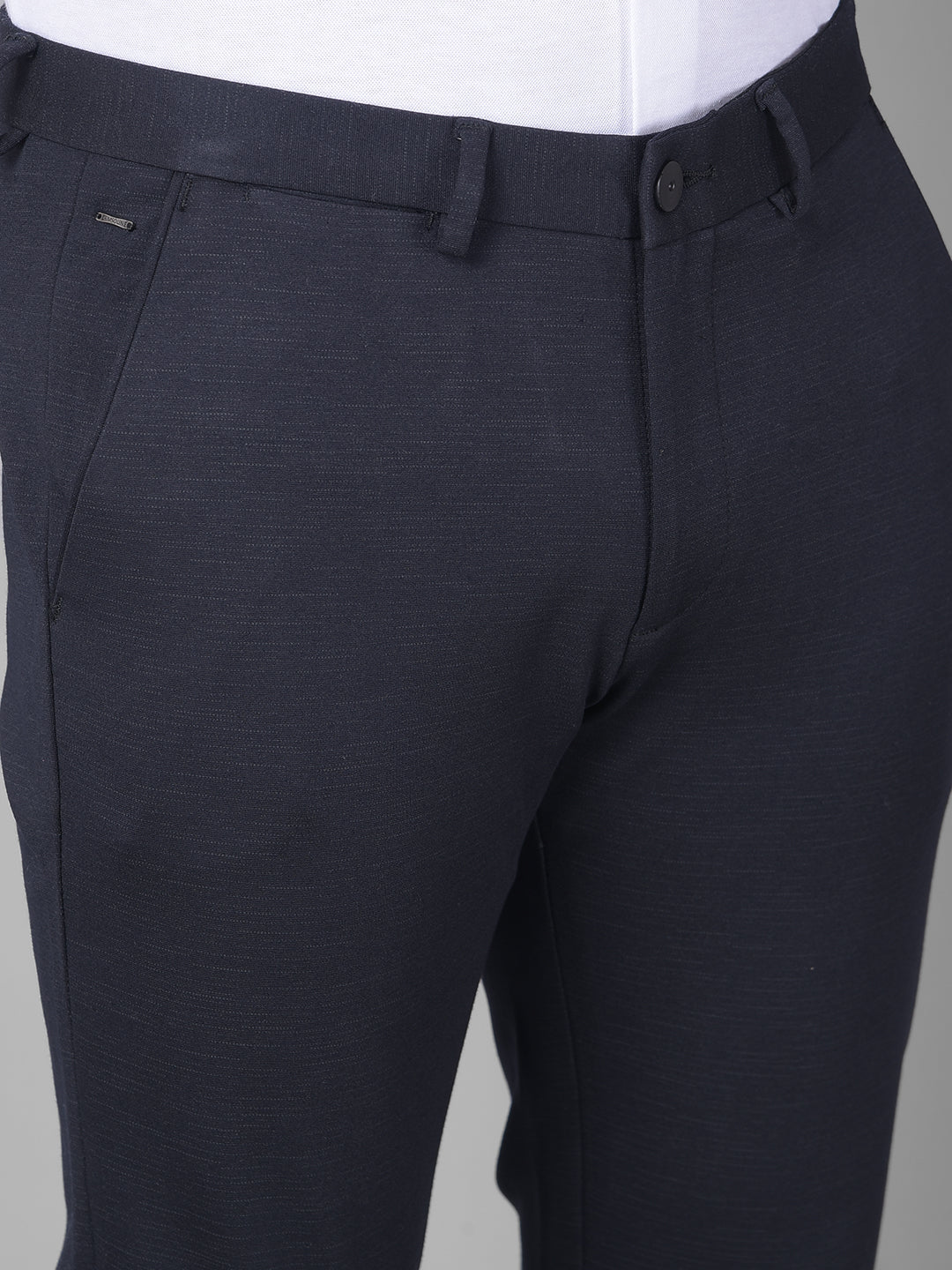 Navy Blue Trousers-Men Trousers-Crimsoune Club