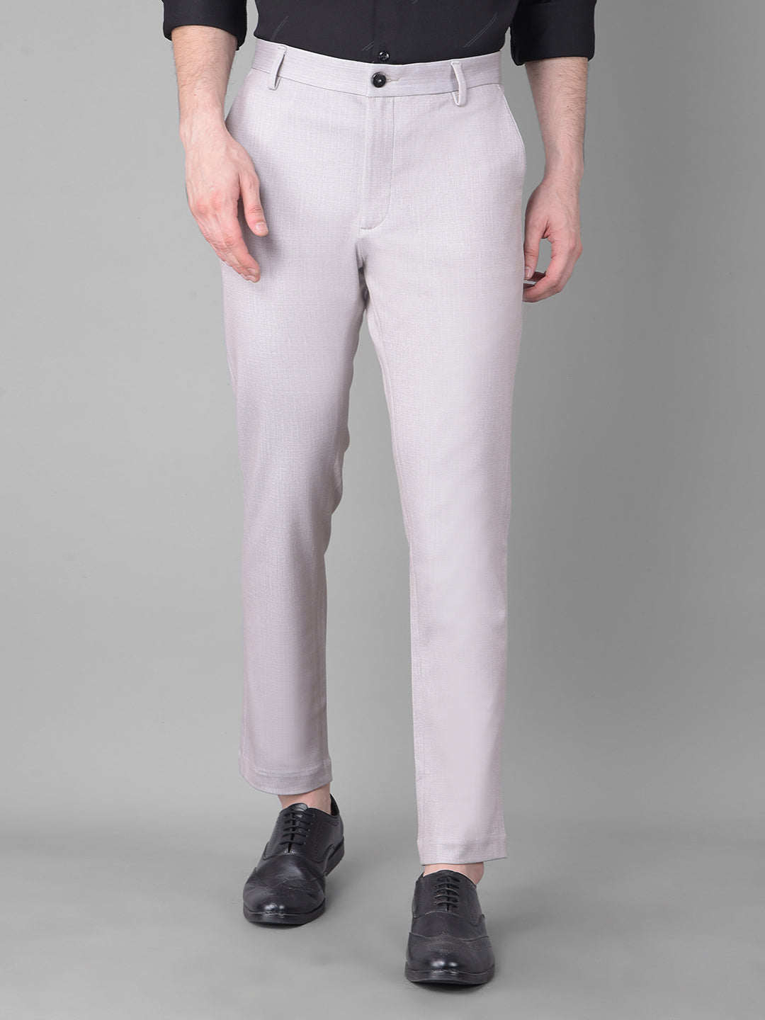 Grey Trousers-Men Trousers-Crimsoune Club