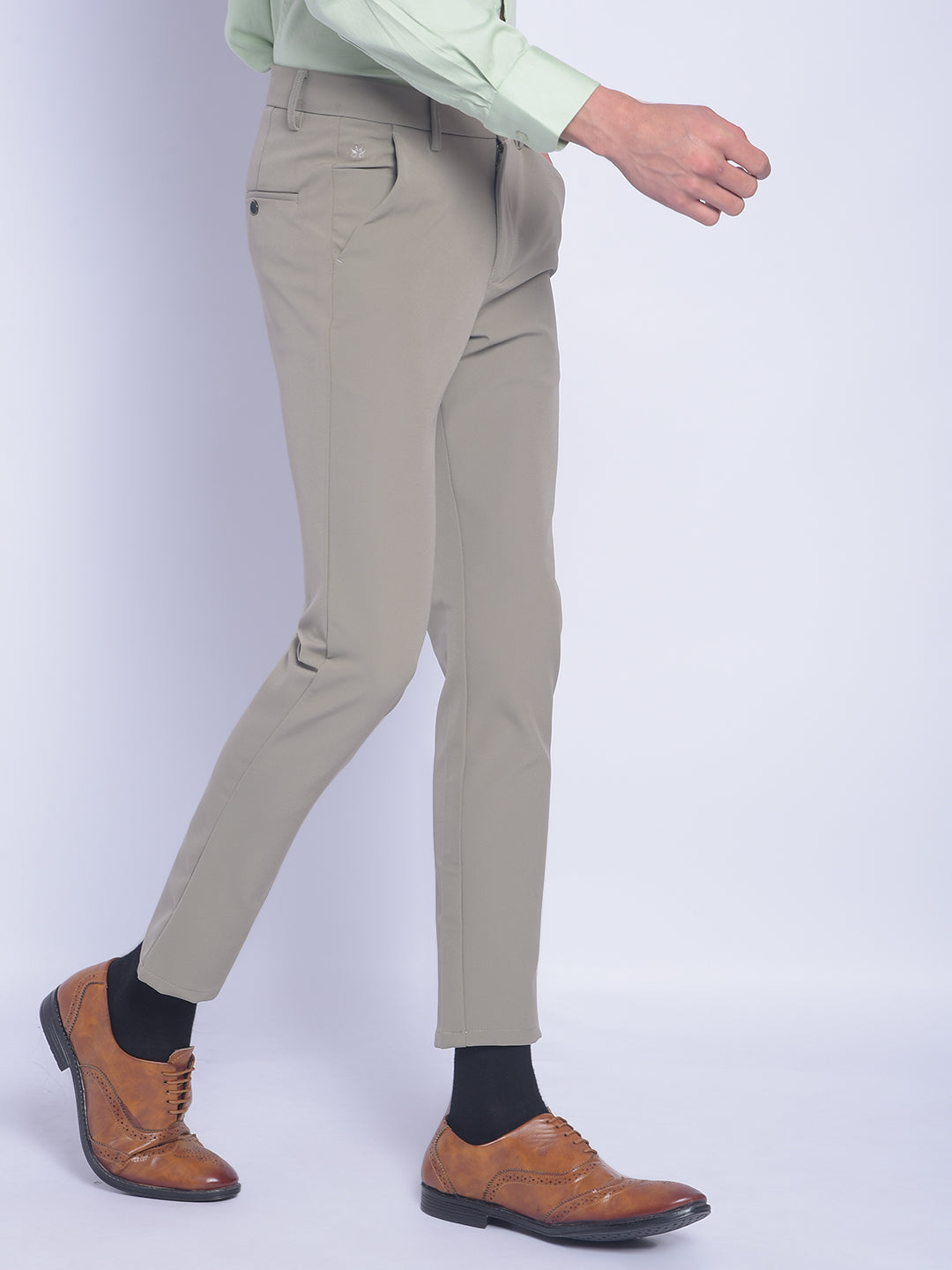 Olive Trousers-Men Trousers-Crimsoune Club